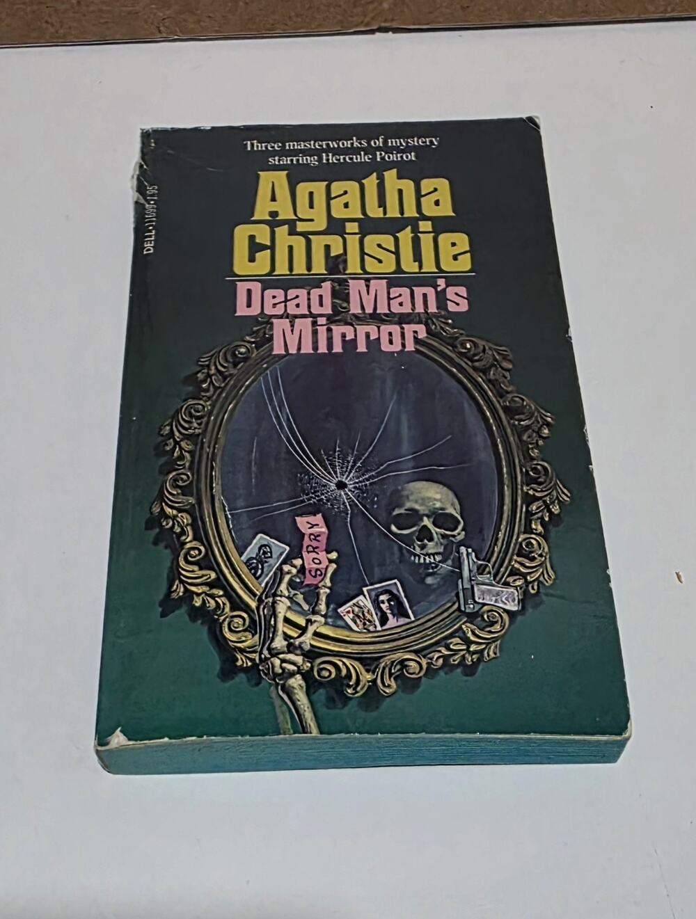 Dead Man's Mirror Christie 1978 Hercule Poirot Mystery Dell Paperback
